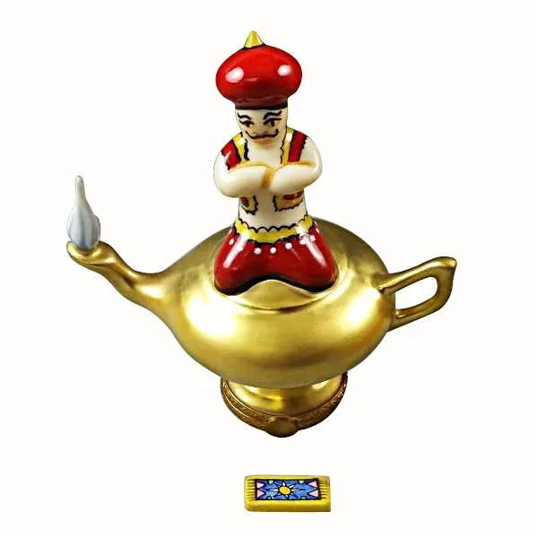 Aladdin in Magic Lamp with Carpet Limoges Box by Rochard™