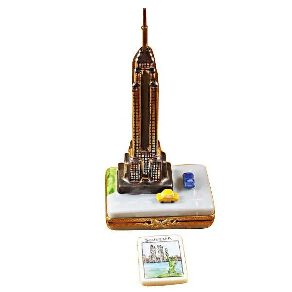 Empire State Bldg with Cars Limoges Box by Rochard™