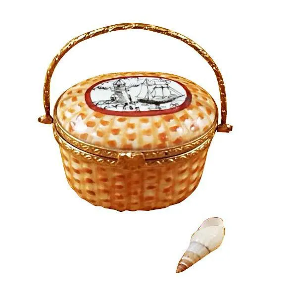 Nantucket Basket Lighthouse Limoges Box by Rochard™