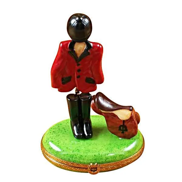 Equestrian Outfit with Saddle Limoges Box by Rochard™