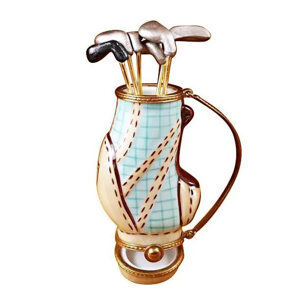 Golf Bag With 6 Clubs Limoges Box by Rochard™