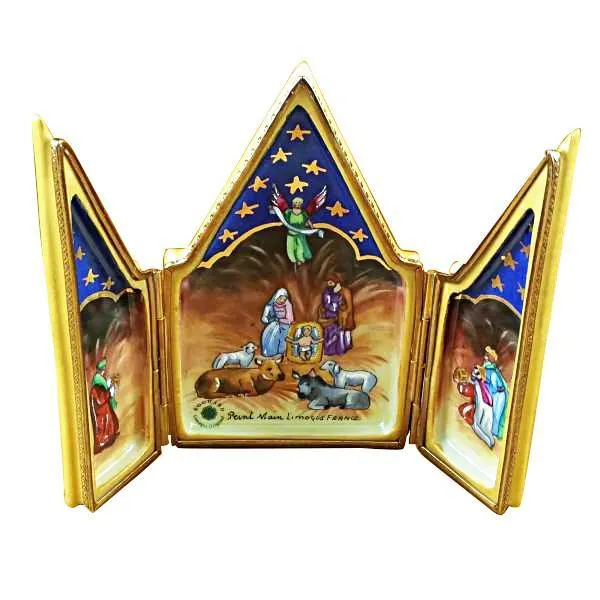 Triptych - Nativity Limoges Box by Rochard™