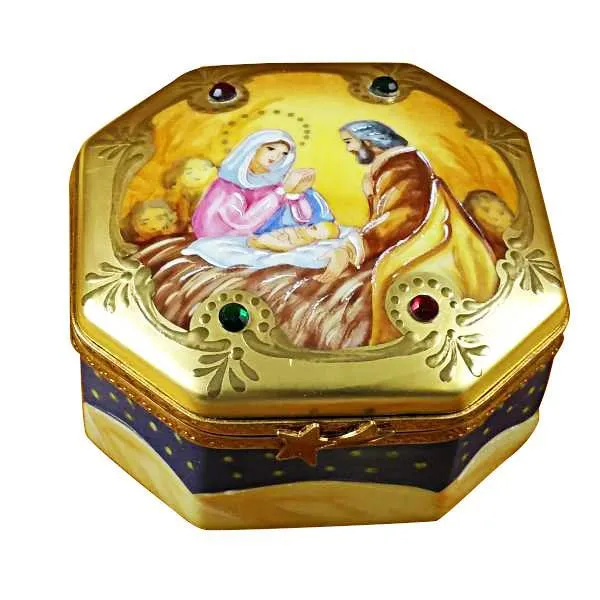 Nativity Octagon Limoges Box by Rochard™