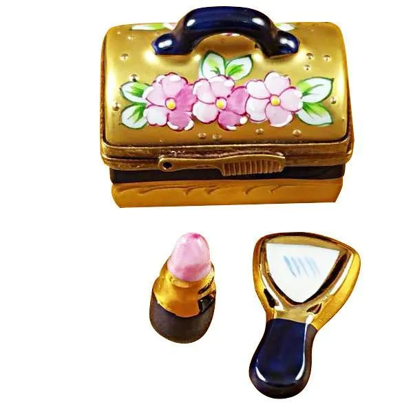 Make-Up Case with Lipstick Limoges Box by Rochard™