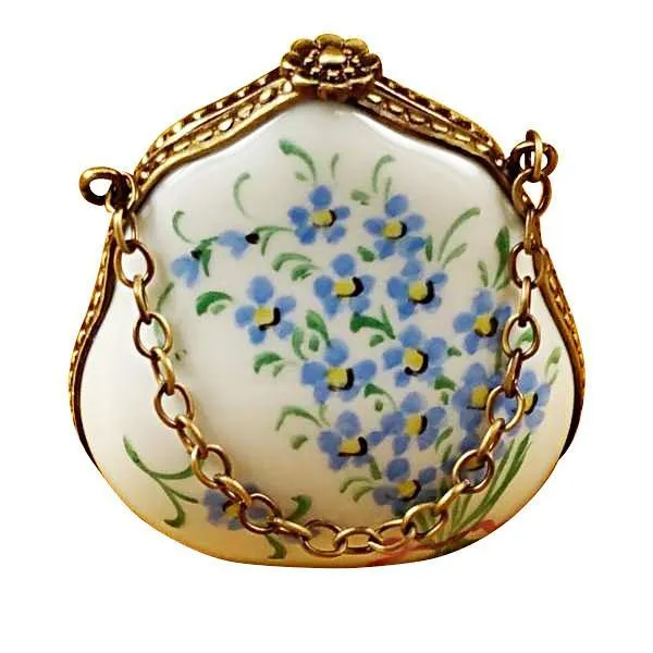 Forget Me Not Handbag Limoges Box by Rochard™