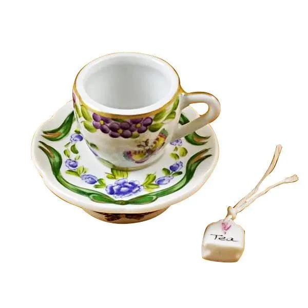 Cup & Saucer-Butterfly Limoges Box by Rochard™