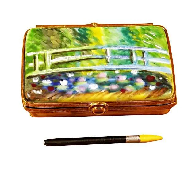 Monet'S Japanese Foot Bridge Paint Box Limoges Box by Rochard™