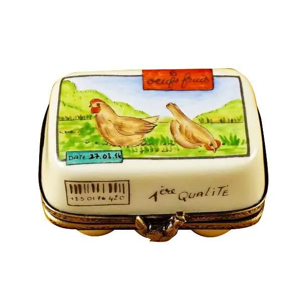Eggs In Carton Limoges Box by Rochard™