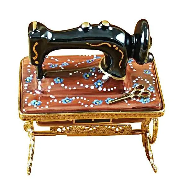 Sewing Machine with Stand Limoges Box by Rochard™