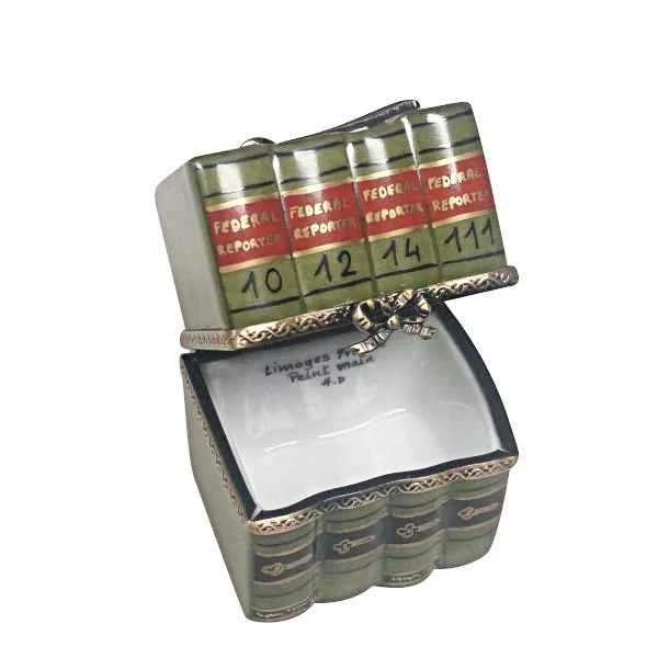 Law Books with Gavel Limoges Box by Rochard™