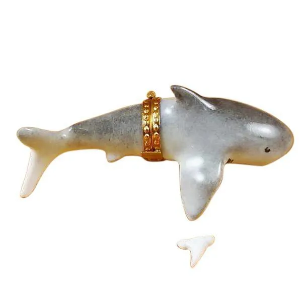 Shark W/ Removable Tooth Limoges Box by Rochard™