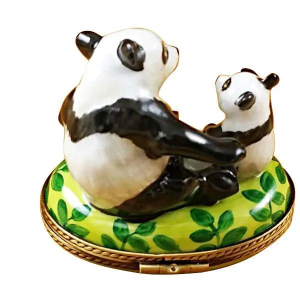 Panda & Cub Limoges Box by Rochard™