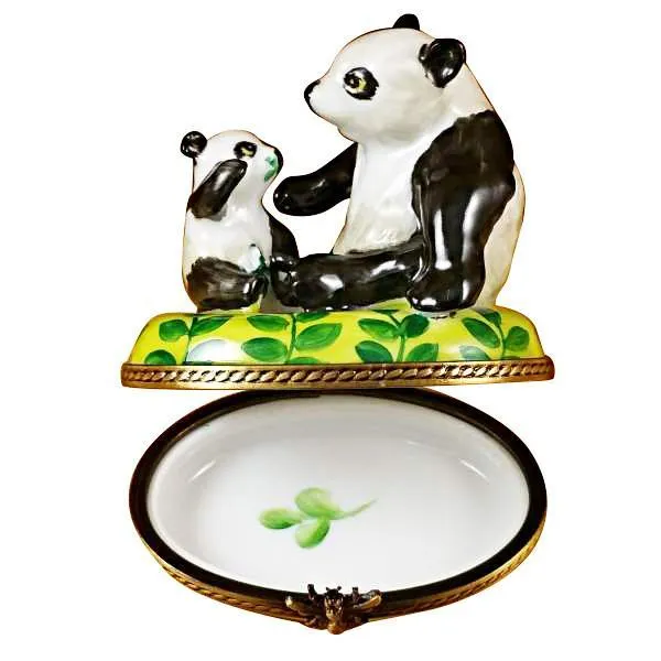 Panda & Cub Limoges Box by Rochard™