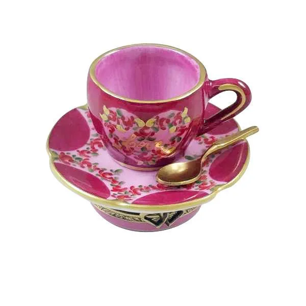Valentine Love Tea Cup Limoges Box by Rochard™