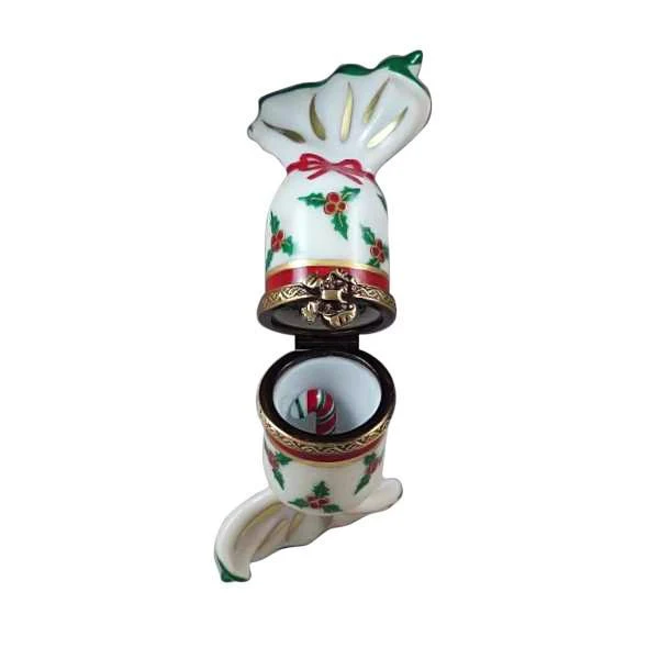 Christmas Cracker with Candy Cane Limoges Box by Rochard™