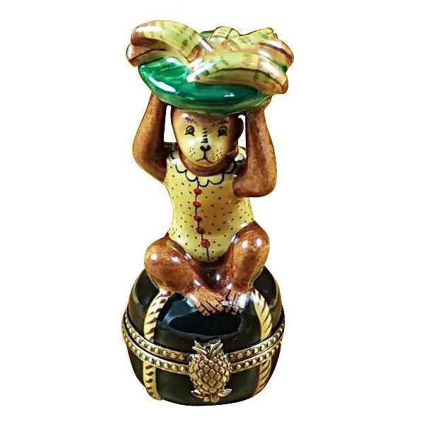 Monkey with Banana Limoges Box by Rochard™