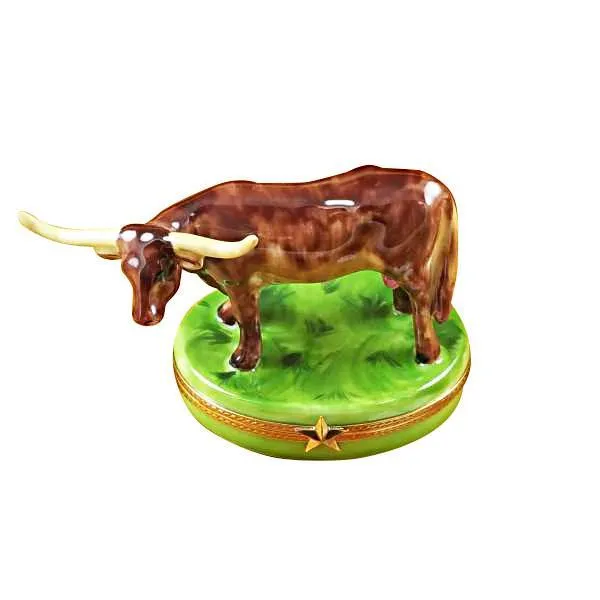 Longhorn With Removable Insert Limoges Box by Rochard™