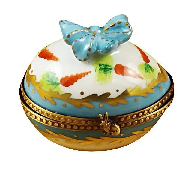 Egg with Bow & Bunny Limoges Box by Rochard™