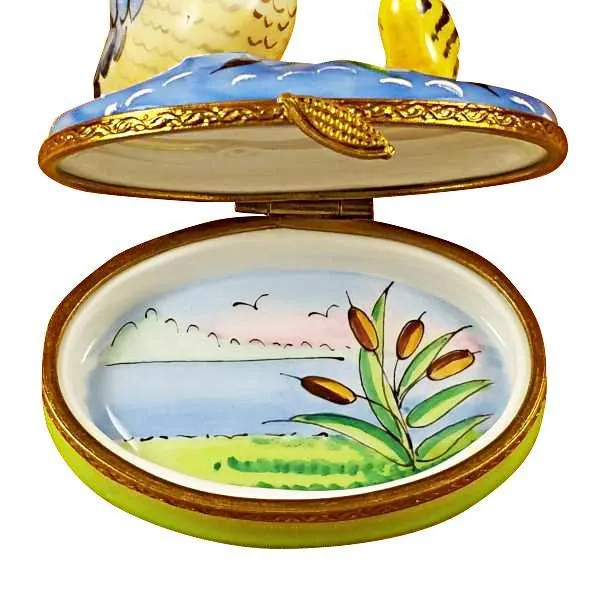 Duck With Baby Limoges Box by Rochard™