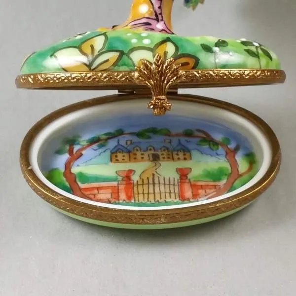 Peacock with Feather Limoges Box by Rochard™