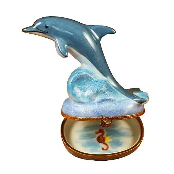 Dolphin with Baby Limoges Box by Rochard™