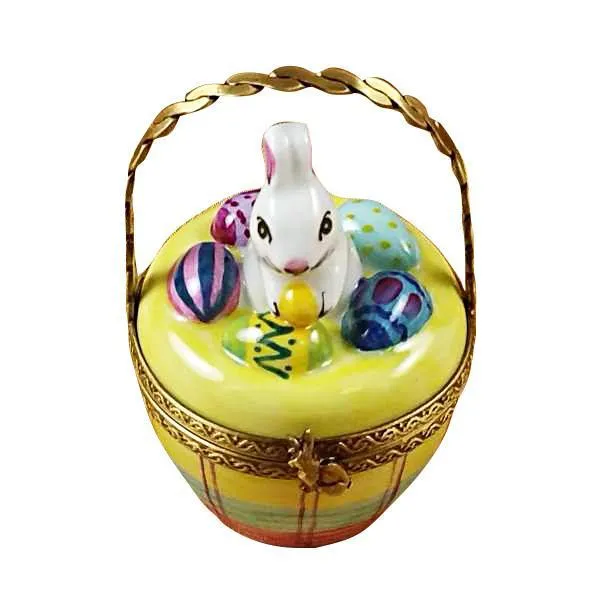 Bunny In Basket Limoges Box by Rochard™