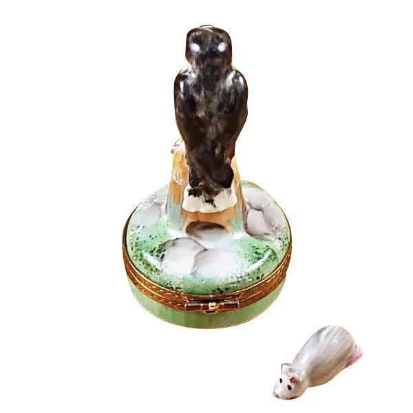 Falcon With Mouse Limoges Box by Rochard™