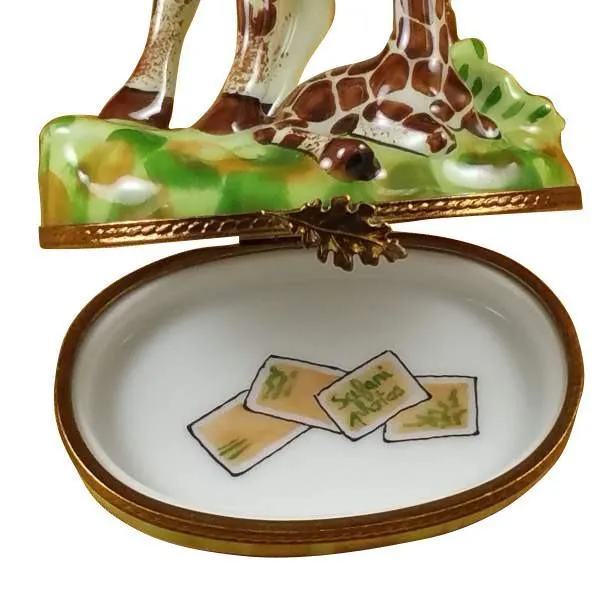 Giraffe With Baby Limoges Box by Rochard™