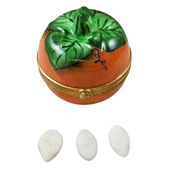 Pumpkin with Seeds Limoges Box by Rochard™