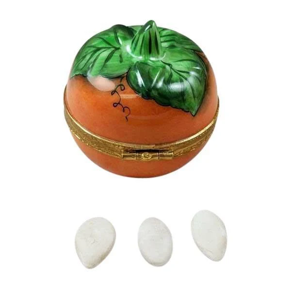 Pumpkin with Seeds Limoges Box by Rochard™