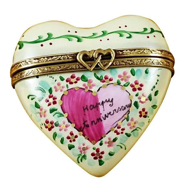 Heart - Happy Anniversary Limoges Box by Rochard™