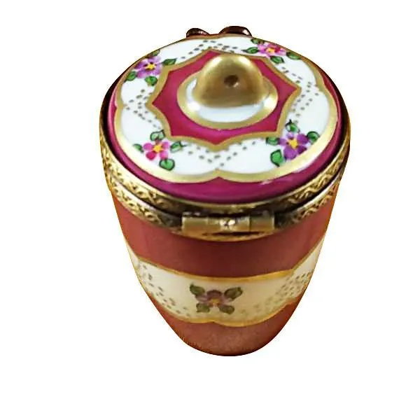 Burgundy Urn With Gold Handle Limoges Box by Rochard™