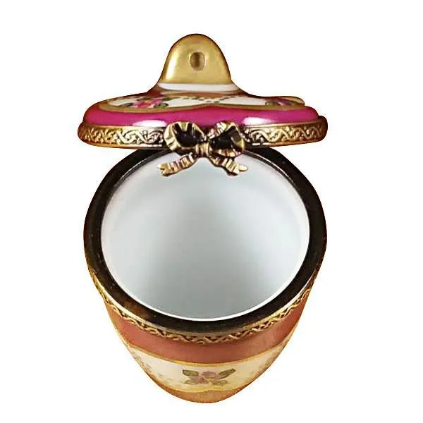 Burgundy Urn With Gold Handle Limoges Box by Rochard™