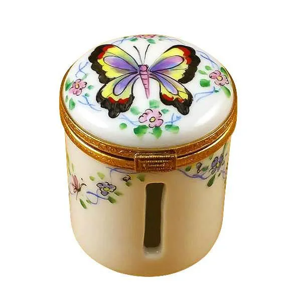 Butterfly Stamp Holder Limoges Box by Rochard™