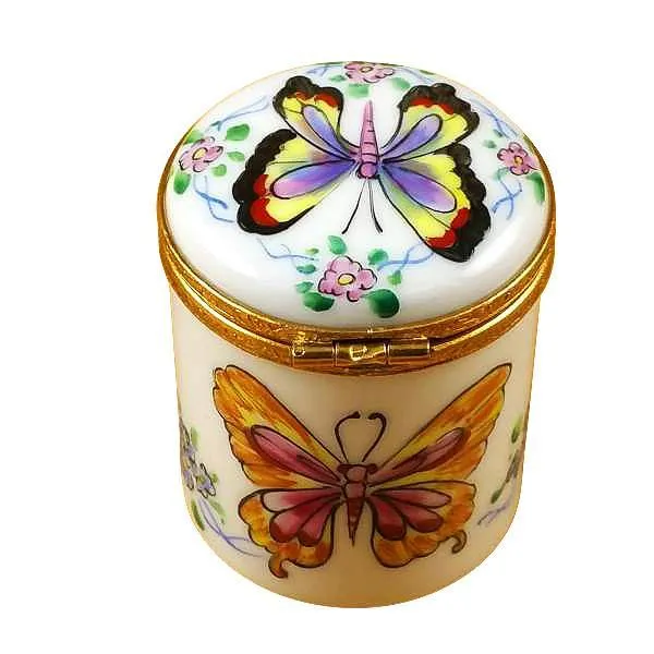 Butterfly Stamp Holder Limoges Box by Rochard™