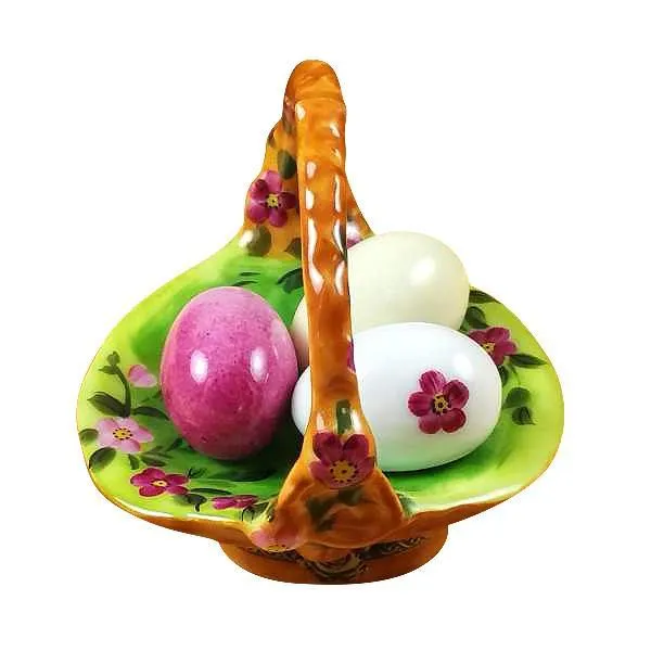 Basket Of Eggs Floral Limoges Box by Rochard™