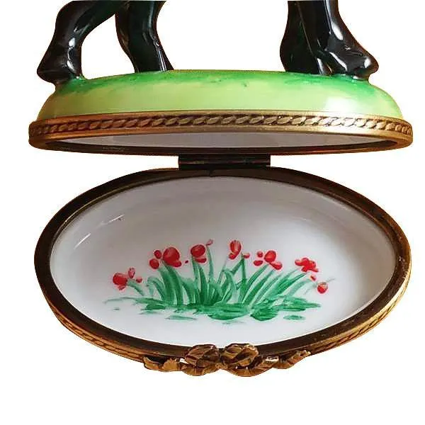 Standing Black Labrador Limoges Box by Rochard™
