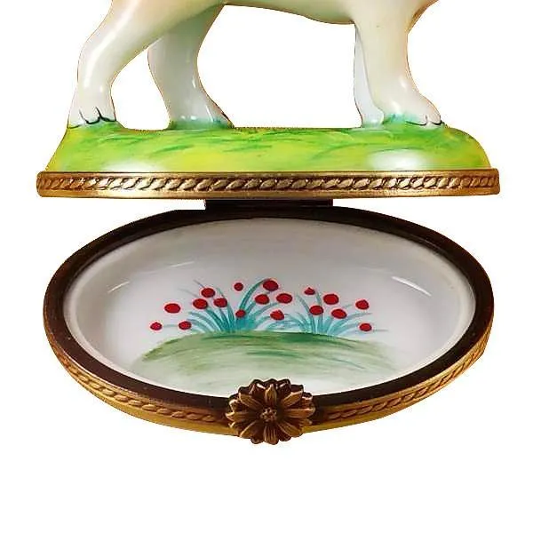 Standing Blond Labrador Limoges Box by Rochard™