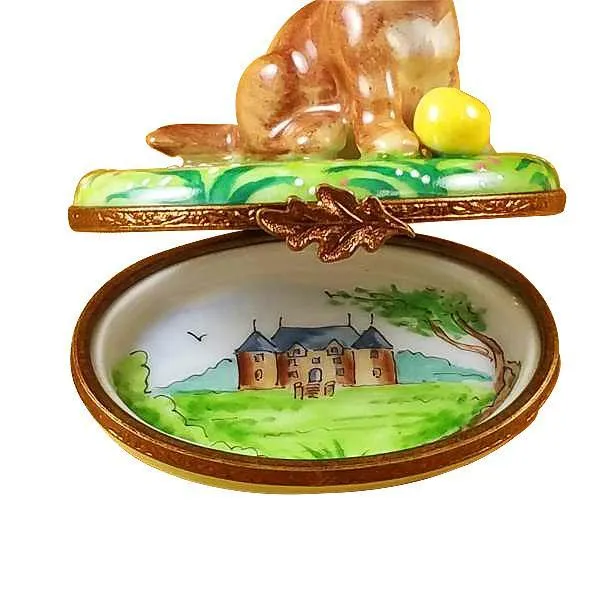 Chocolate Labrador Limoges Box by Rochard™