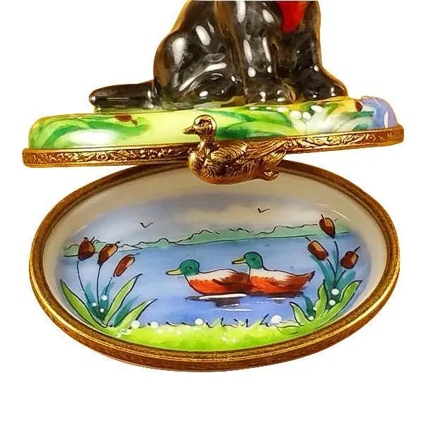 Black Labrador Limoges Box by Rochard™