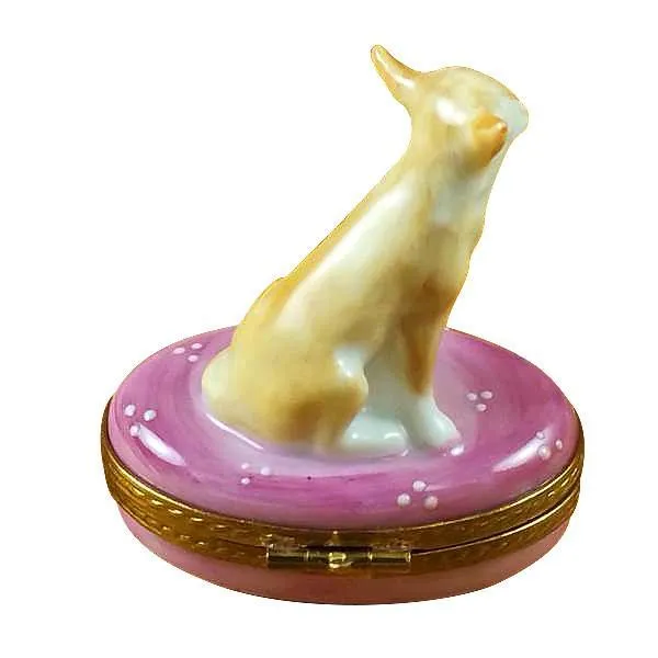 Chihuahua On Pink Base Limoges Box by Rochard™