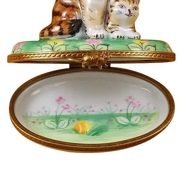 Mother Cat W/Baby Limoges Box by Rochard™