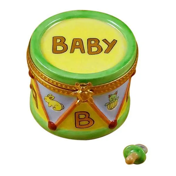 Drum With Pacifier Limoges Box by Rochard™