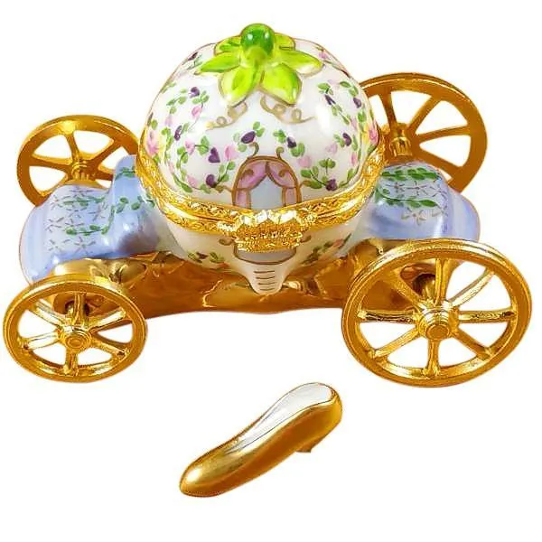 Cinderella Carriage with Shoe Limoges Box by Rochard™
