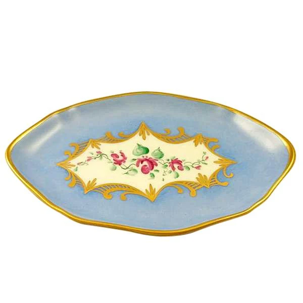 8 Piece Tea Set - Light Blue Limoges Set by Rochard™