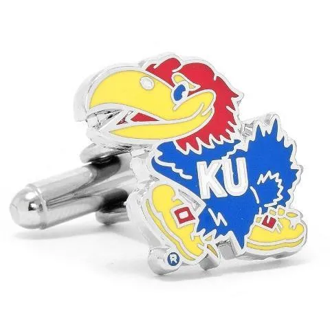 Kansas University Jayhawks Enamel Cufflinks