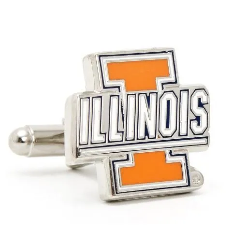 University of Illinois Fighting Illini Enamel Cufflinks