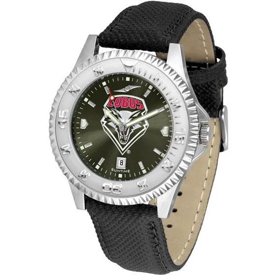 New Mexico Lobos Competitor AnoChrome - Poly/Leather Band Watch