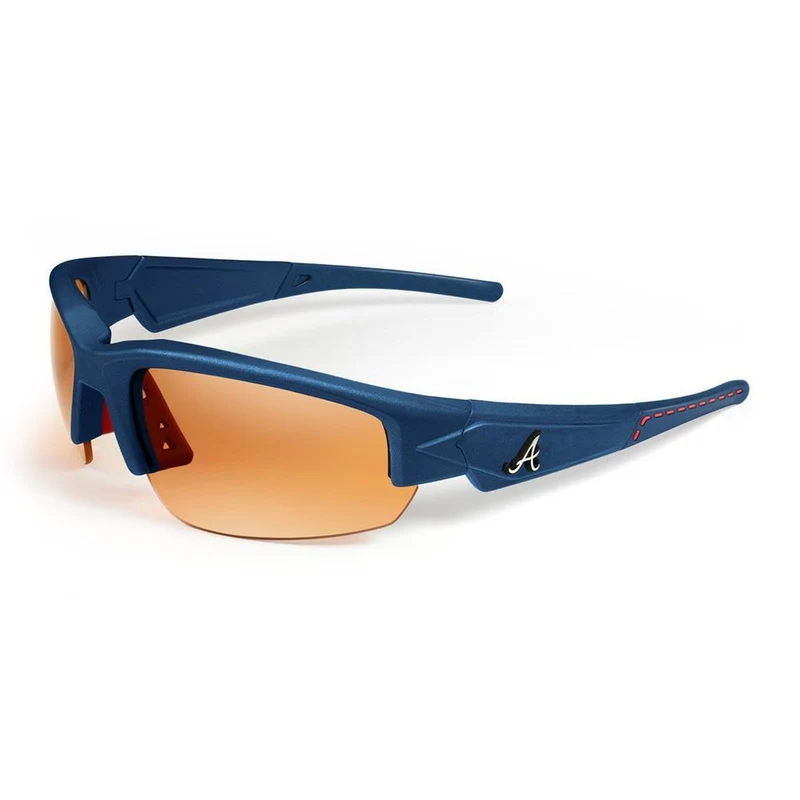 Atlanta Braves "Stitch" Sunglasses, Blue with Blue Tips