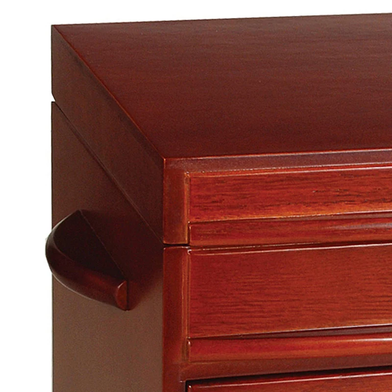 Empress Six Drawer Wooden Jewelry Box in Walnut Finish